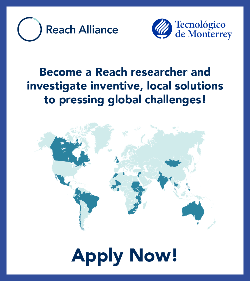 Become a Reach researcher and investigate inventive, local solutions to pressing global challenges!